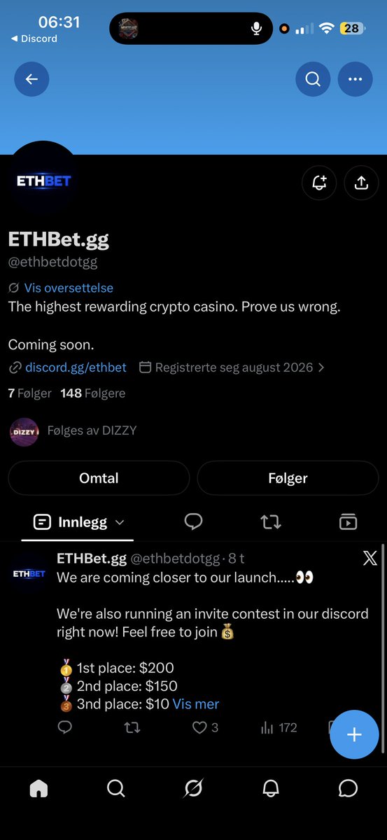 Torandre1423284's tweet photo. @dizzyrefs @ethbetdotgg https://t.co/eLFJAqBCUu