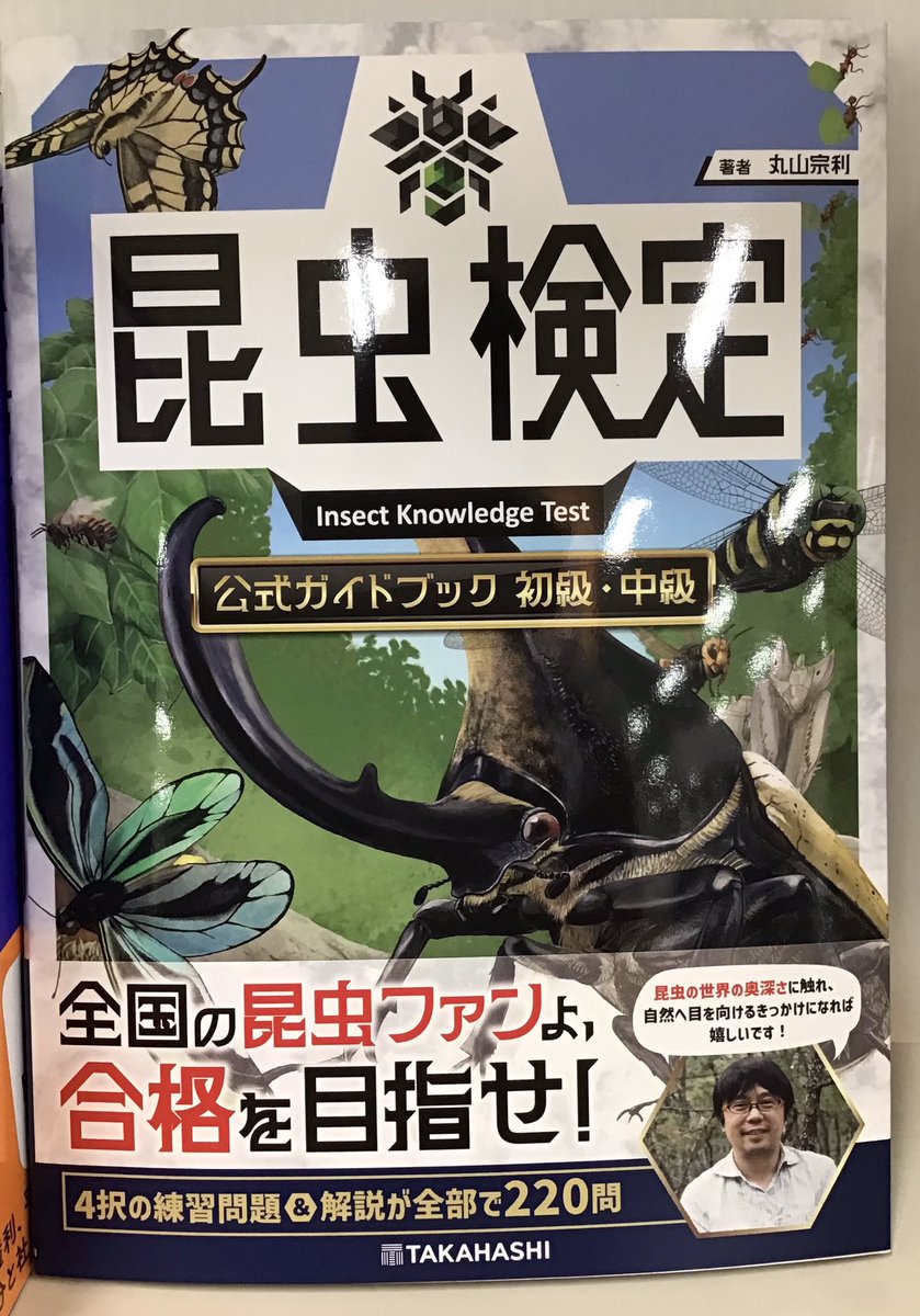 FukuyaShoten's tweet photo. 【#福家書店 #古河店】

『#昆虫検定公式ガイドブック　初級・中級』

"#虫"の一言で、済ませることなかれ❣️

「#昆虫検定」は、昆虫の魅力を掘り下げる検定試験
いつもみている昆虫にすごい能力や生態が🫢
昆虫すごい🧐

#丸山宗利 #高橋書店 #古河 #イオン古河 https://t.co/Ubt7hT91M2