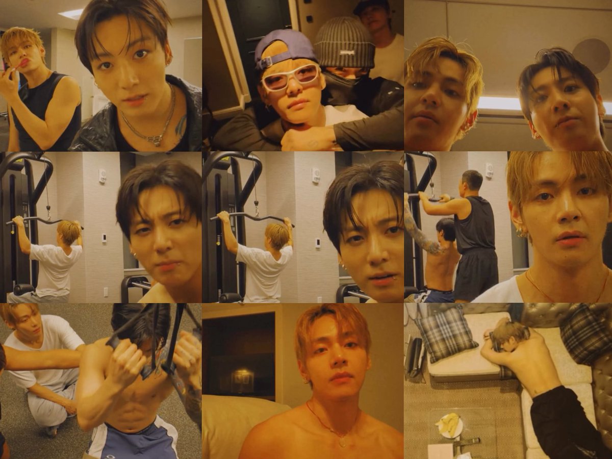 jkissthv's tweet photo. taehyung’s vlog : 

10% the members
40% himself
50% him and his lover https://t.co/pY4ep48PaL