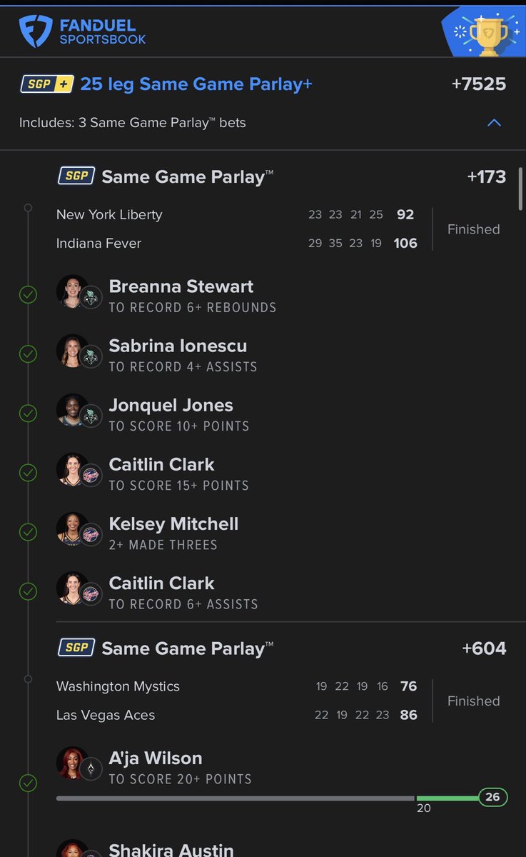 ZGainzParlays's tweet photo. Man this is crazy!!! look at this:

✅First Looks
✅Main Play of the Day
✅Lotto
✅Late Night WNBA
✅DubClub Only - First Looks Lotto

AND MORE!!!! Congrats to everyone that tailed, make those withdrawals and let’s do it again tomorrow!!!

All plays:

https://t.co/9SwXZCyP6x https://t.co/yYSgLLtdCV