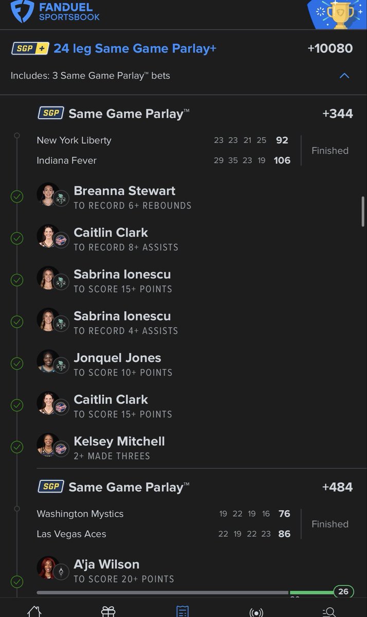 ZGainzParlays's tweet photo. Man this is crazy!!! look at this:

✅First Looks
✅Main Play of the Day
✅Lotto
✅Late Night WNBA
✅DubClub Only - First Looks Lotto

AND MORE!!!! Congrats to everyone that tailed, make those withdrawals and let’s do it again tomorrow!!!

All plays:

https://t.co/9SwXZCyP6x https://t.co/yYSgLLtdCV
