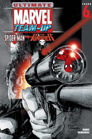 ArtsMandrew's tweet photo. I enjoyed this three issue arc but it is genuinely hilarious how this is straight up just a Punisher and Daredevil Story and Spidey is only in all three issues for brief cameos just to justify it being part of this book https://t.co/FINBvfiFOj