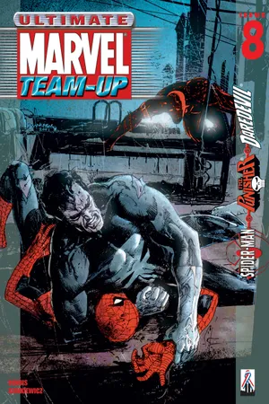 ArtsMandrew's tweet photo. I enjoyed this three issue arc but it is genuinely hilarious how this is straight up just a Punisher and Daredevil Story and Spidey is only in all three issues for brief cameos just to justify it being part of this book https://t.co/FINBvfiFOj