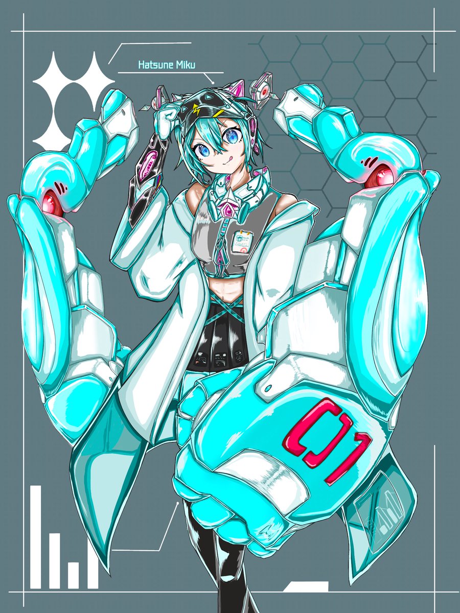 OwQ_OEKAKI's tweet photo. Mechanic Miku

#初音ミク
#HatsuneMiku https://t.co/UtIgn2Cyv6