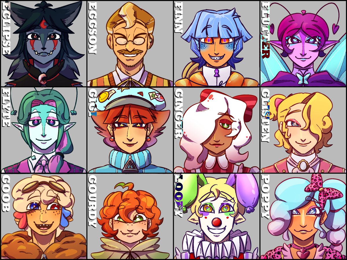 Simpadoodlesz's tweet photo. I just realized I never posted my human designs here... Oh well... Might add Waxwell later tho

#dandysworld #dandysworldashumans https://t.co/6luUjVfBd6