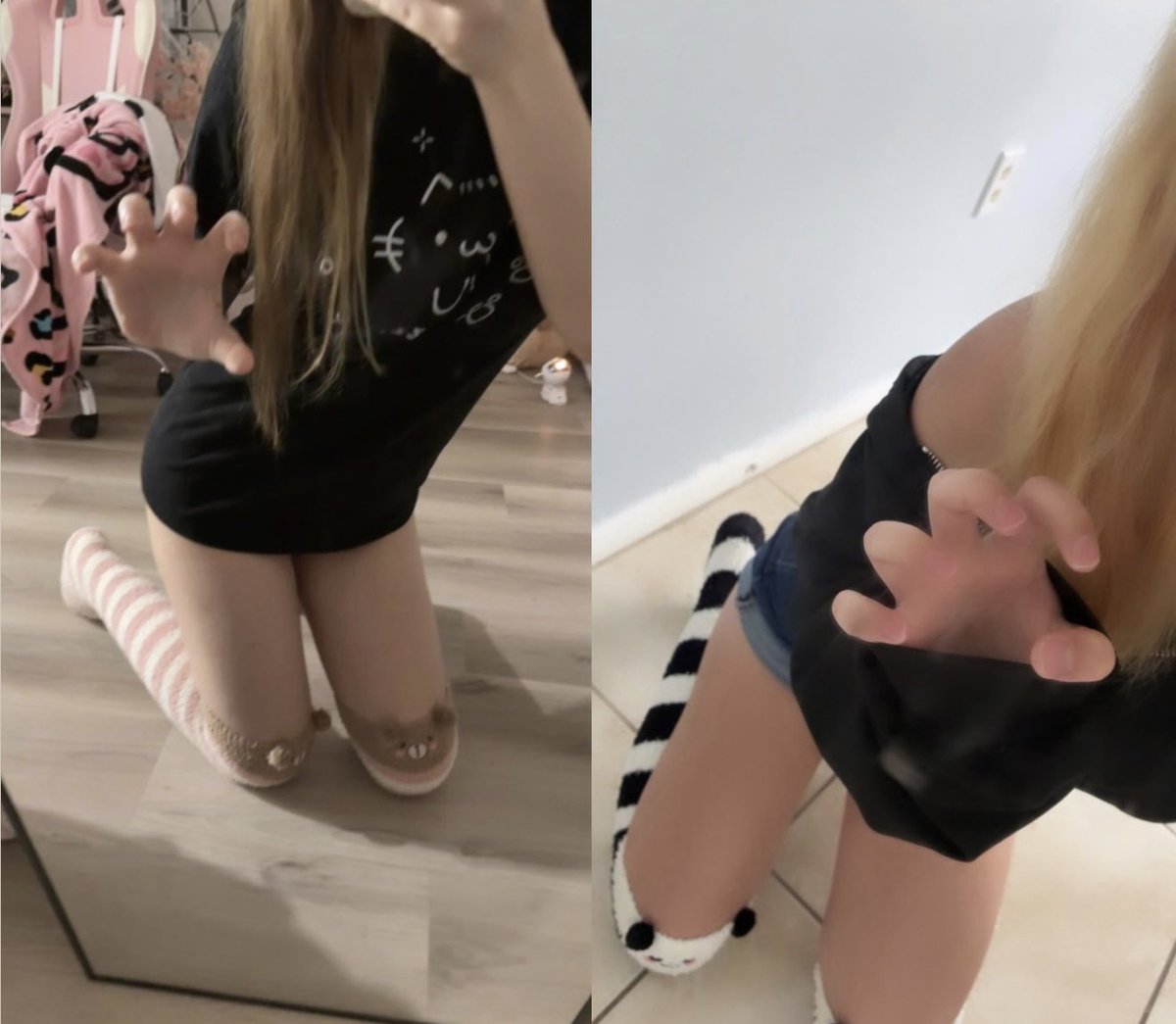 pawpuIar's tweet photo. 🐻 and 🐼 duo @czgclk  #egirl #discord #nsfw  #pawsocks https://t.co/DLGGg8RuzY