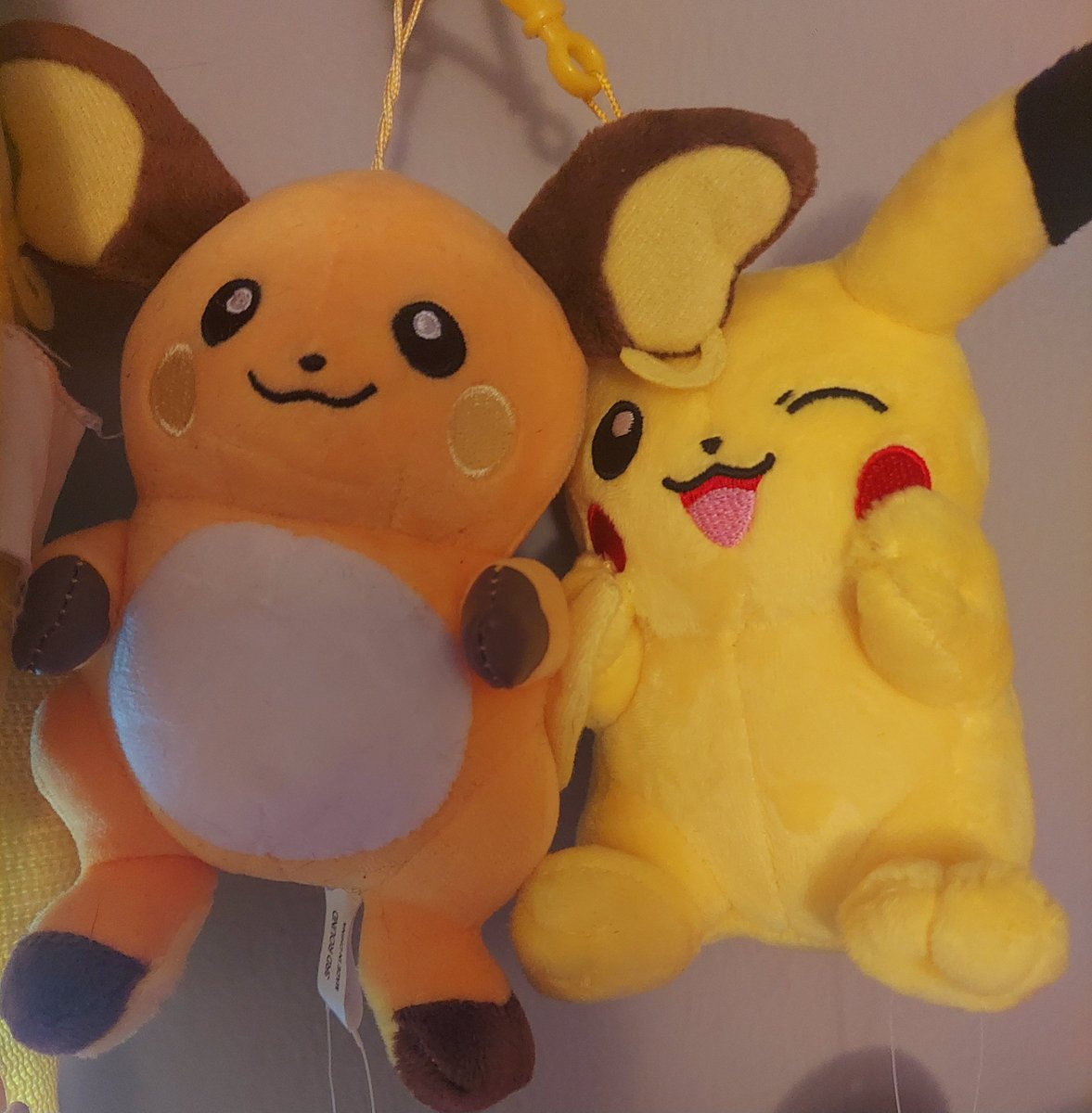 S0urX0X0nut's tweet photo. They are married🥺⚡️💛🧡💫
#pokemon #pikachu #raichu #keychains #kawaii #pokemonplushies https://t.co/olaiABWEL4