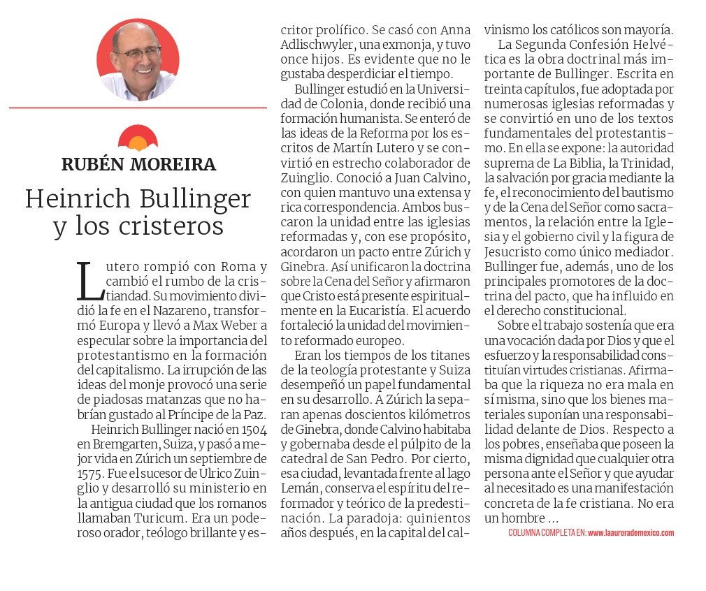 rubenmoreiravdz's tweet photo. Mañana en la @AuroradeMexico mi columna: https://t.co/mGeoZ6Dkml