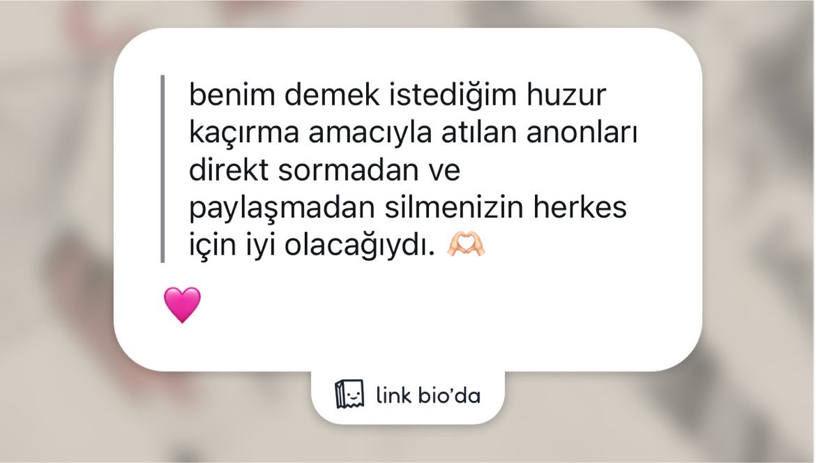 castlewhispers's tweet photo. ㅤ󠇯ㅤ
ㅤ󠇯ㅤ
bu yönde çok fazla anonim gelirse eğer aynı aksiyonu alacağımızı belirtmiş olalım. yine de kendileri cevaplamak isteyebilecekleri şeyleri şimdilik sormaya devam edeceğiz. 🩷
ㅤ󠇯ㅤ 
⠀ ⠀ https://t.co/IGFxOxqHEP