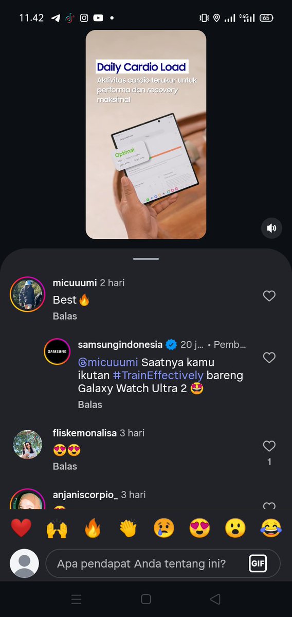 honeyngrrey's tweet photo. @samsungID Fitur FITNESS INDEX di #GalaxyWatch Ultra2 berhasil bantu Sastra Silalahi untuk memaksimalkan persiapannya sebelum trail run
#RestandDotheRest
#TrainEffectively
#TrainEffectivelywithSastra https://t.co/UXz4UElwbO