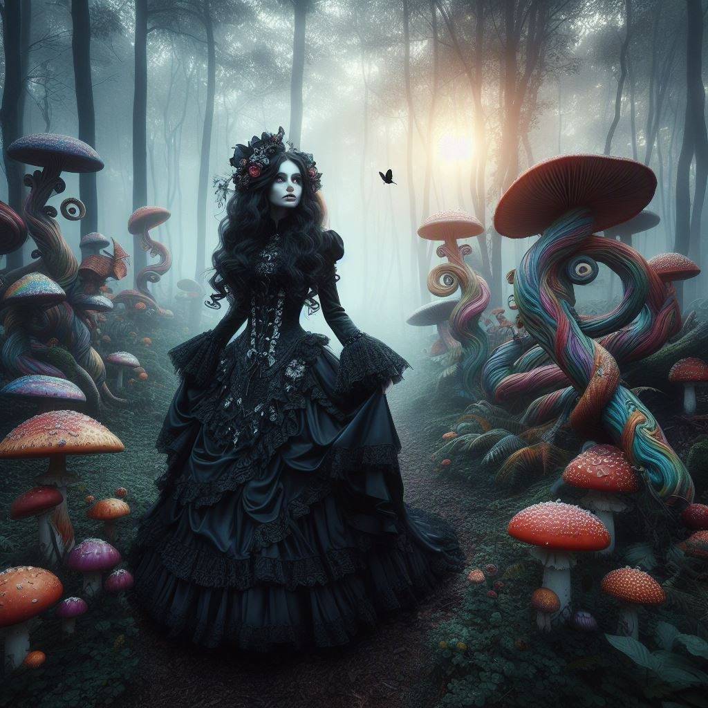 Petee247's tweet photo. Good morning! #aiaet #gothsurrealism #gothicart #gothsubcultre https://t.co/gK28AcfZJ3