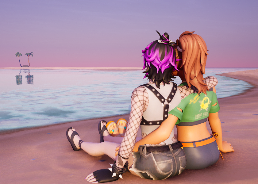 charthechar's tweet photo. beach #phaepj IDK WHY IT LOOKS LOW QUALITY FLIP U BLENDER!!!!! THIS IS ALL UR FAULT!! #fortnitephaedra #fortnitepj https://t.co/DtYjmQtew5