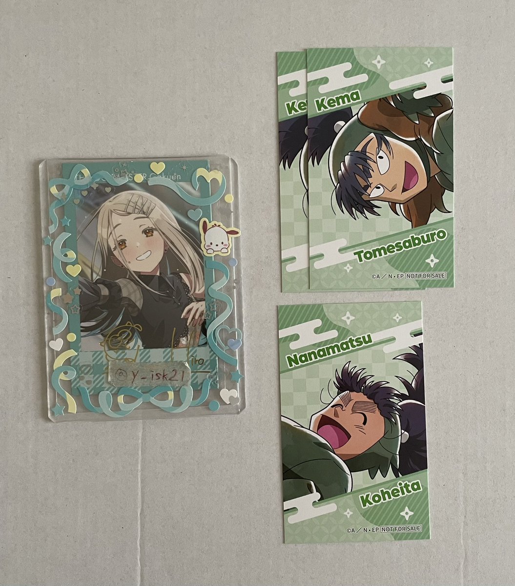 y_isk21's tweet photo. 【交換 譲渡】忍たま　ぱしゃこれ　チケこれ

求▶︎❄️七松1点＞希望額+送料

譲▶︎画像1〜3

郵送希望です
検索からでもお気軽にお声掛けください https://t.co/A8RYtiWrFB