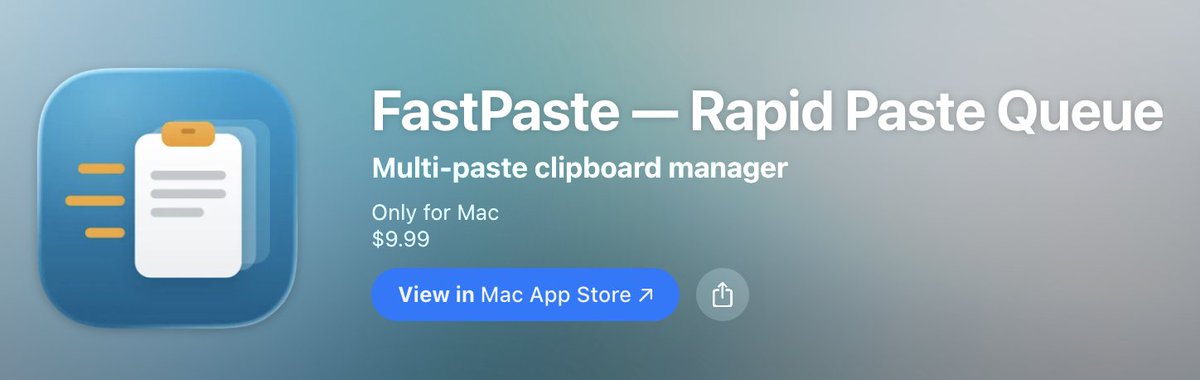 78thelement's tweet photo. My nerdy “Ooh, I like new things!” friends who pastes things in batches! 

My husband, Clinton @typer_of_things created something that I think you might love: FastPaste.

It gives you a searchable clipboard history.

https://t.co/vFdqny90EU https://t.co/efLzkph8Qk