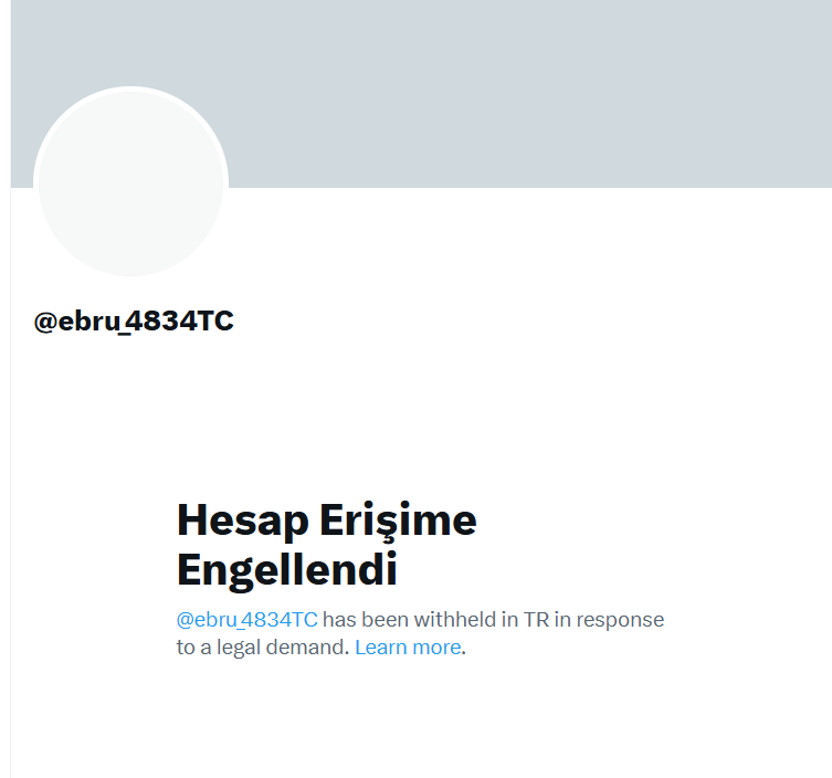 Bandral11's tweet photo. Kardeşimizin hesabı Anayasa'dan kaynaklanan eleştiri hakkını kullandığı için Türkiye'den erişime kapatılmıştır. Sosyal medyayı ele geçiremedikleri için başvurdukları bu haksız ve hukuksuz durum davalık olup mahkeme kararı ile düzeltilirse eğer, bu durumdaki tüm hesaplar erişime açılacaktır. Çünkü erişim engeli olan hesaplar askıya alınmamış dolayısıyla kapatılmamıştır. Yeni hesabını güçlendirmek amacıyla destek tweetidir, şimdiden tşk ederim.@TCEbru48