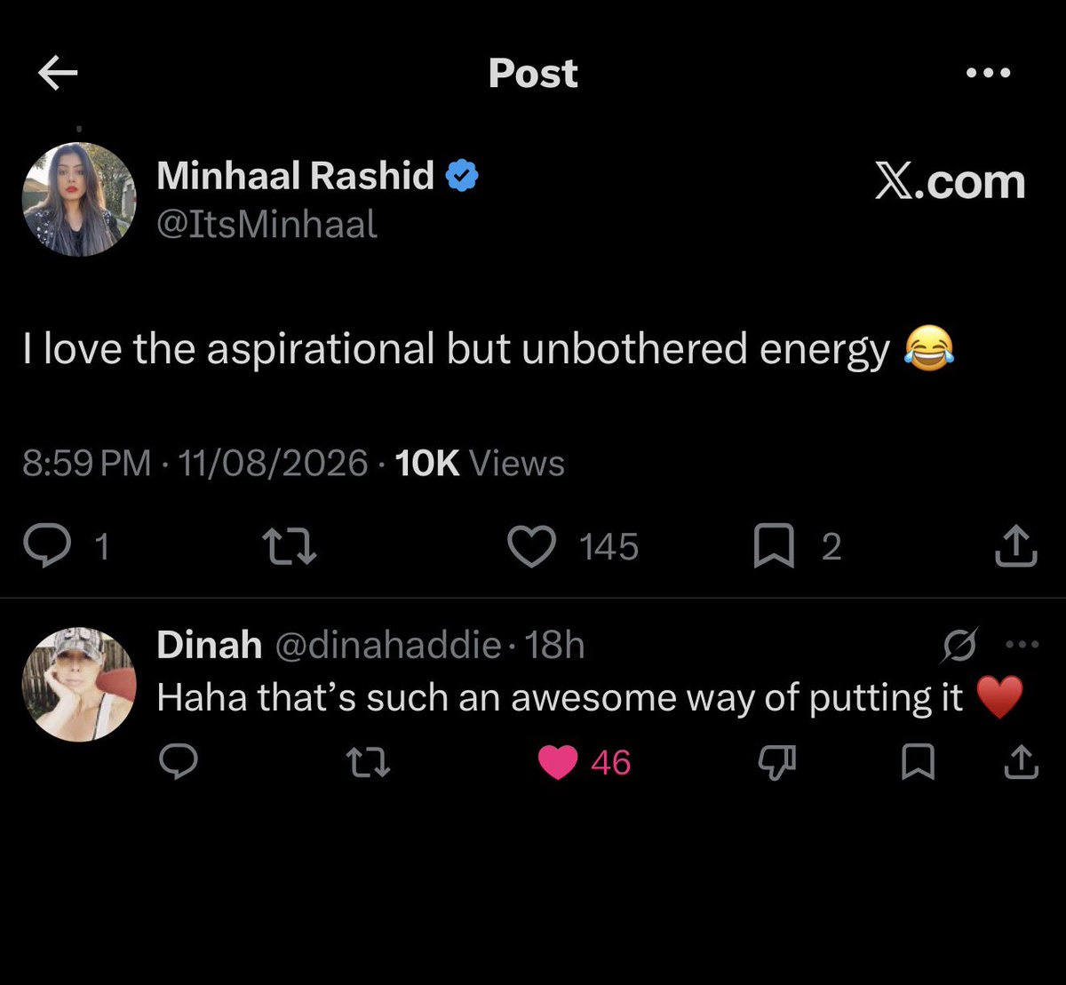 ItsMinhaal's tweet photo. If you’re a small account trying to grow like me, comment as much as you can on the content you see. 

Don’t just post and ghost. 

Results are insane. https://t.co/eHeymxKhKc