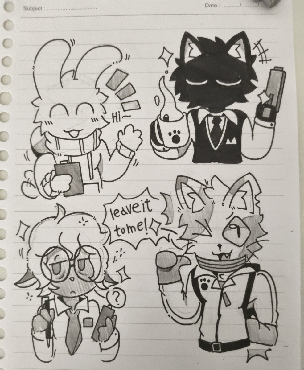 TW_AHDIAN's tweet photo. Animal Hospital🏥  Illustrations of four animal characters✨
#AnimaHospital #bulletbunny #secretintern #sam #Secretary

@nonono_ovo Sorry for reposting the post 💦 https://t.co/y9ossn8bua