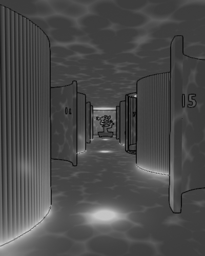 sicknessintl's tweet photo. Midjourney AI proposes a sauna experience with full-body scanners to open in 2027 and 'change our relationship with our bodies'

what better backdrop for slimy datacrats doing business in the shadows, had to 3D model it for the comic, based on their evil lair AI renders https://t.co/Q7GuUfXWkO