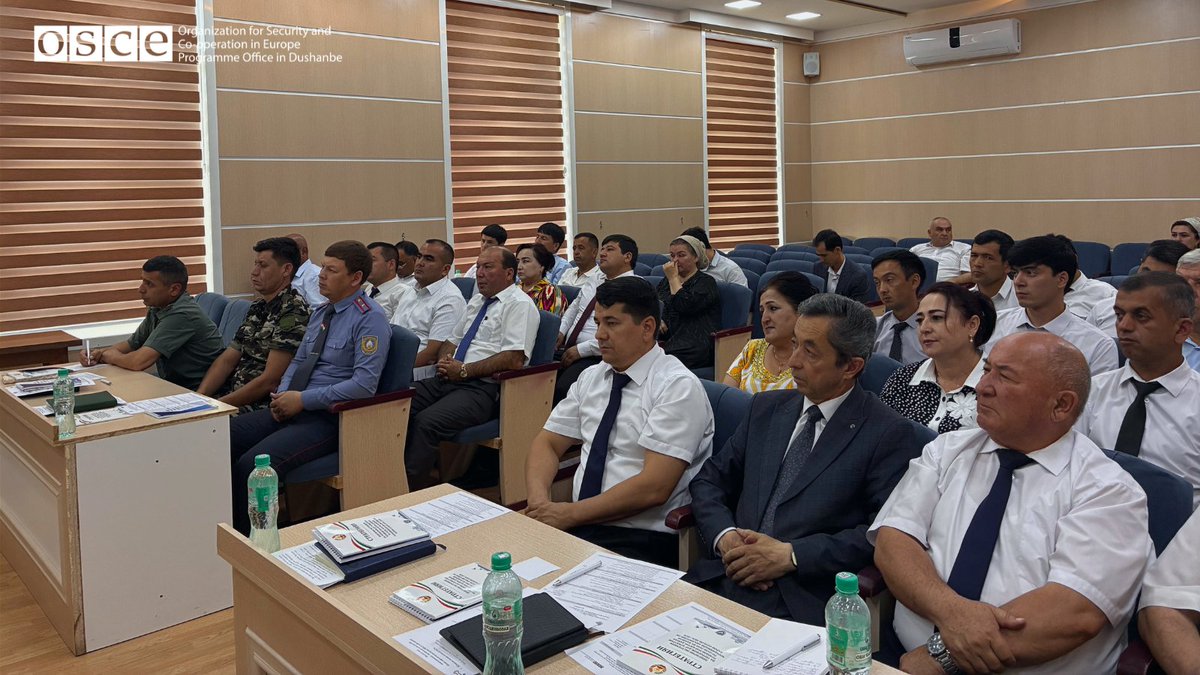 oscedushanbe's tweet photo. ❗️595 government representatives across Sughd strengthened their capacity to implement Tajikistan’s National Strategy on the Prevention of Extremism and Terrorism until 2040. 
@oscedushanbe continues to support local prevention efforts and stronger co-operation among stakeholders https://t.co/7siPtYls0s