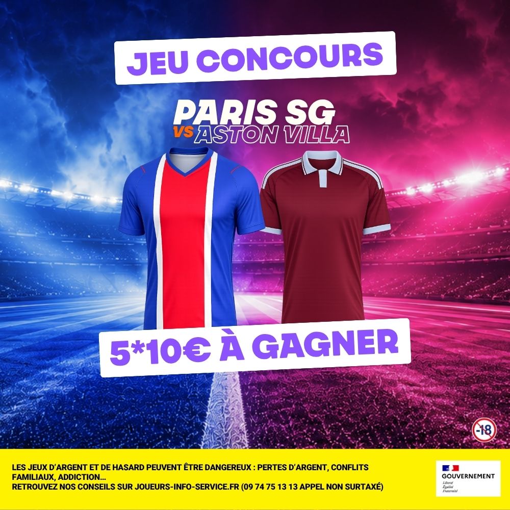 BetssonFR's tweet photo. 🎁 5 x 10€ de BetBoost à gagner pour PSG–Aston Villa

Pour participer 👇
- Donne ton ID Betsson
- Like le post
- Donne-nous ton attaque parisienne

 RDV à 20h pour le TAS !
Bonne chance 🍀 https://t.co/gZ3cF4GV8W