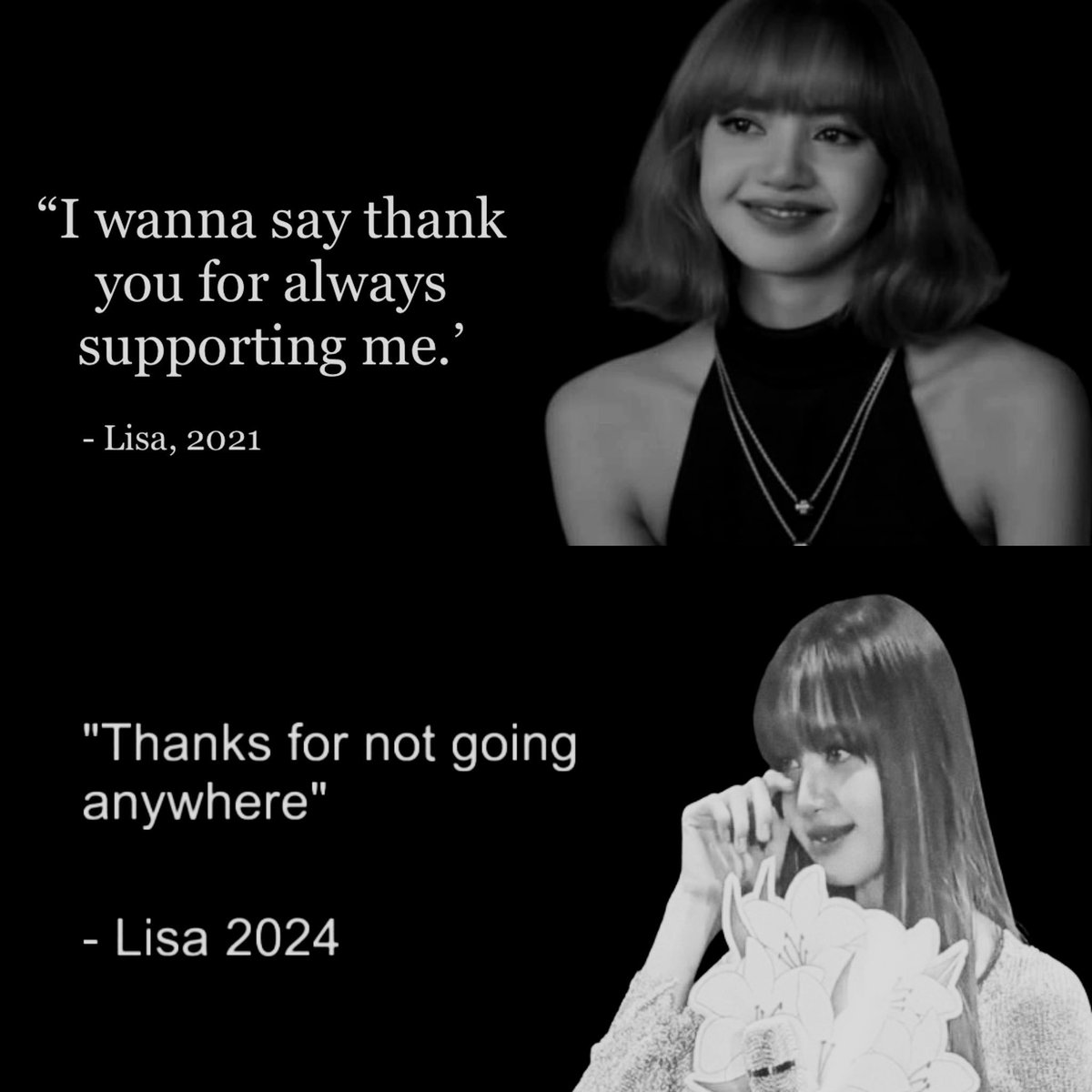 glblsprstrLM's tweet photo. Only faithful lilies will stay 💛

WE LOVE YOU LISA https://t.co/q8n5pHmrls
