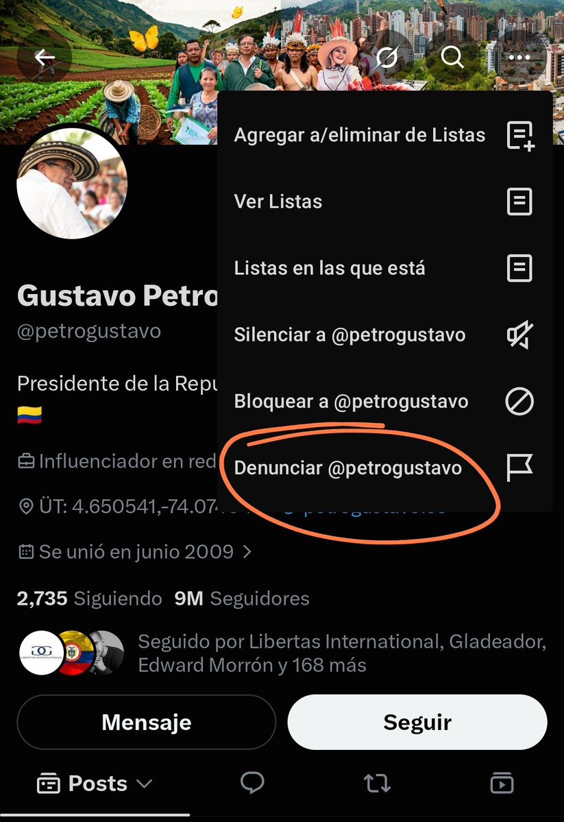 jomargufo's tweet photo. @petrogustavo Denunciar cuenta https://t.co/jlO9PcmmKW