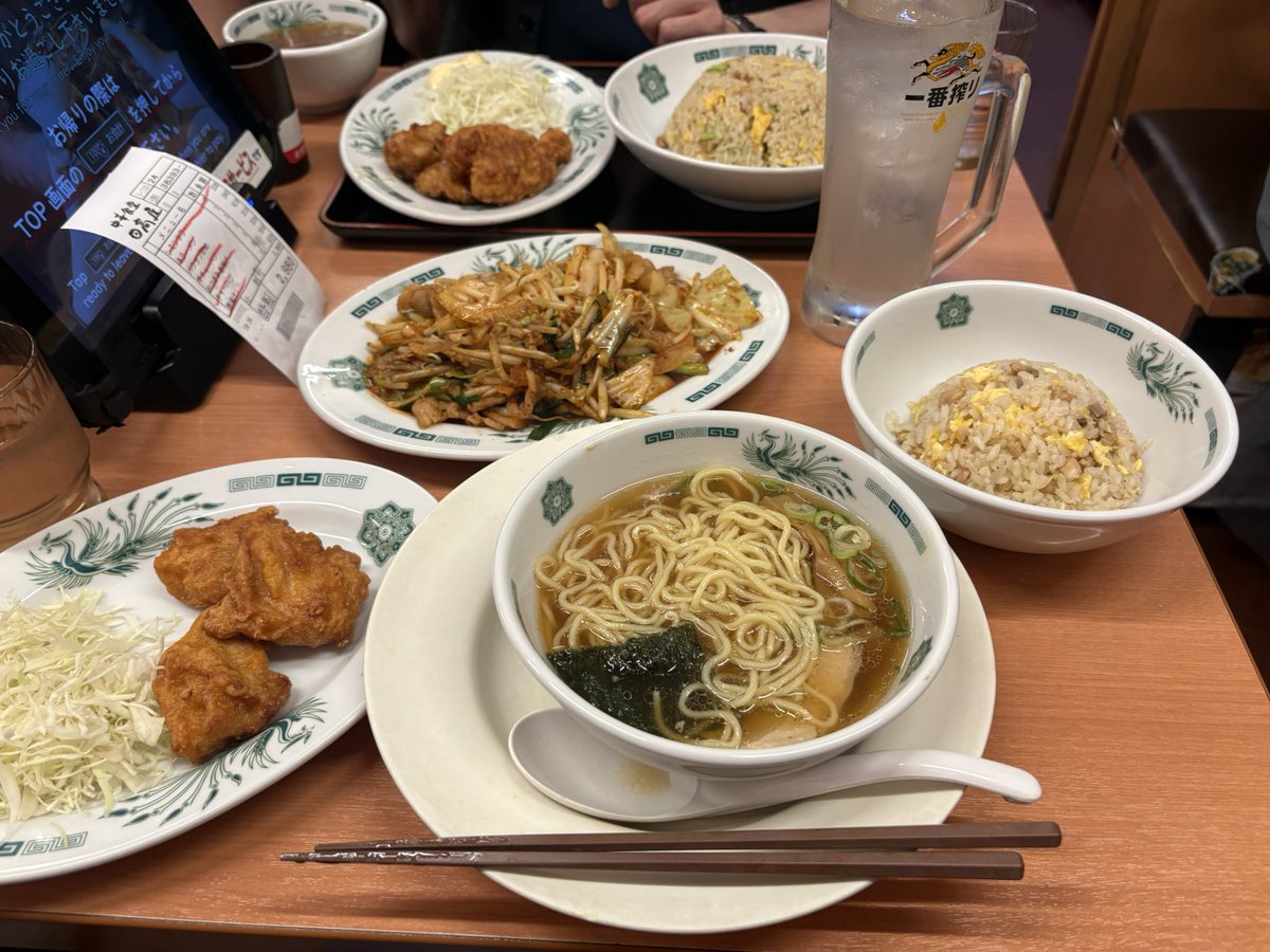 KonbNow's tweet photo. 日高屋でちょい飲み！ https://t.co/2qDQ58tq75