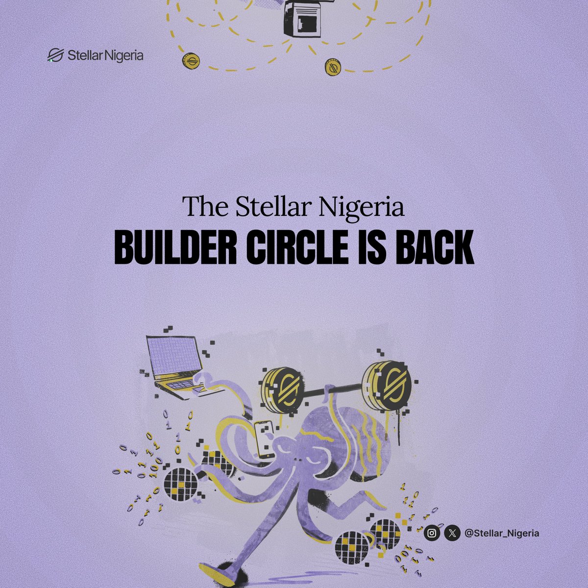 Stellar_Nigeria's tweet photo. The Stellar Nigeria Builder Circle is back. 🥳💃🏾

We're bringing Nigerian builders back into a space where you can learn, contribute, collaborate, earn, and build within the Stellar ecosystem.

The Builder Circle is designed to create a clearer pathway for people who want to participate in the Stellar ecosystem—from learning and contributing to open source to earning from their contributions and eventually building their own products.

Whether you're making your first contribution or already working on your next big idea, there's room for you here.

Register here: https://t.co/0aWvgbjTCy