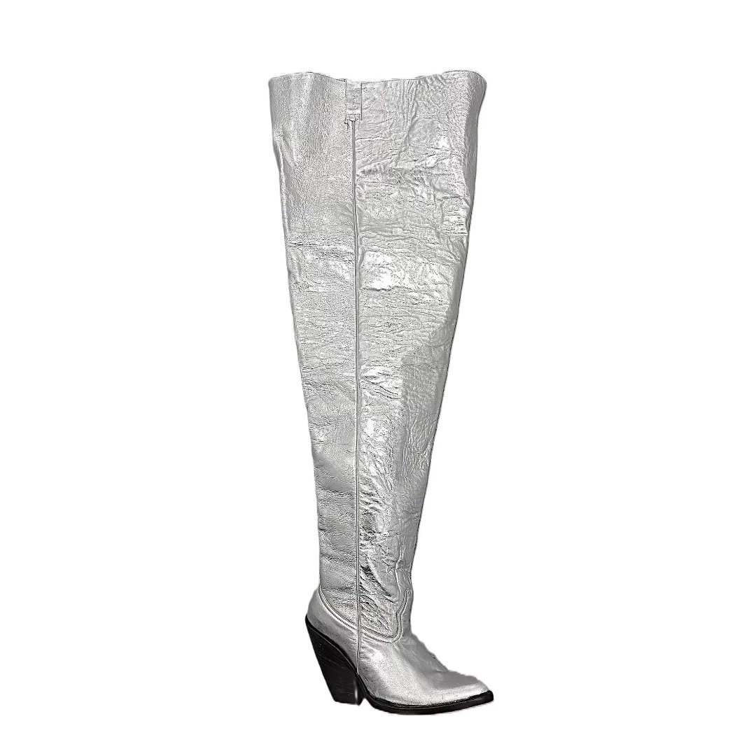 max_deviant's tweet photo. https://t.co/v2t7Frcss1’s Stock Clearance:
Miguel Jones Silver Thigh-High Leather Cowboy Boots (UK-11)(RRP £700)
https://t.co/wlCQ2gsXid
• Now only £300 - RRP £700 = Save £400
• These Thigh High Cowboy Boots in Real Leather were Custom Made in Mexico by Miguel Alvarez del Castillo Fortes t/a Miguel Jones, one of the most influential, respected and sought after Cowboy Boots’ designer and maker worldwide.
• He is no longer in business and they are now a one-of-a-kind, collector's item.
• Bought for a photoshoot but unused and in excellent condition apart from two very small scuffs
• Size: UK11 / EU44 / US14
• See eBay link above for all details
Explore more incredible bargains on my eBay shop page: https://t.co/k86tGziiFw
@max_deviant #fabdotlondon #alternative #fashion #couture
Photo: Max Deviant
               https://t.co/7wWQW7VfDX