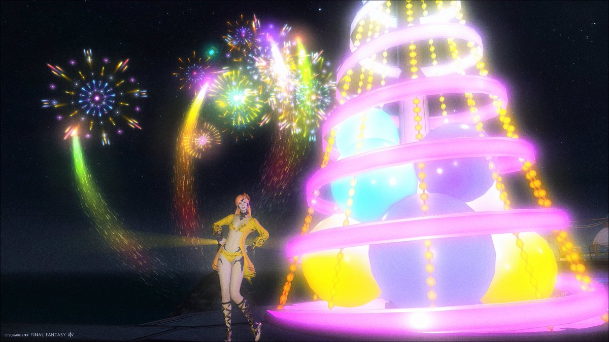 n4s__u's tweet photo. ひとりでのんびり…ꕤ⋆.˚ 

#紅蓮祭  #FFXIV  #SquareEnix https://t.co/nHdPR3iwg0