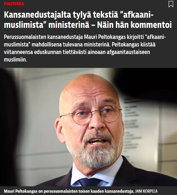 Anteryasa_fi's tweet photo. Jos aiot sanoa jotain, pysy sanojesi takana.

Siinä ei ollut mitään pahaa sanoa ”afgaanimuslimi”, kunnes punavihreä lehdistö päätti niin – ja PS-edustaja kaivoi itsensä kuoppa-ansaan ja rupesi ottamaan sanojaan takaisin, luoden sen tabun, ettei saa sanoa ”afgaanimuslimi”. https://t.co/qMLNT0dhOj