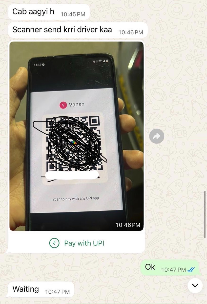 gharkekalesh's tweet photo. 🚨 NEW DATING SCAM ALERT IN BENGALURU 

Several men are reportedly being targeted through Tinder and Bumble.

The pattern is simple: after matching, the woman agrees to meet but first asks the guy to pay for her cab. Later, she claims she doesn’t trust him and asks him to pay the cab driver in advance.

Here’s the catch: there is no actual cab booking. The scammer allegedly edits the fare, driver’s name and other cab details to make it look genuine.

Once the victim transfers the money, she blocks him and disappears.

⚠️Please share this with your friends who use dating apps.