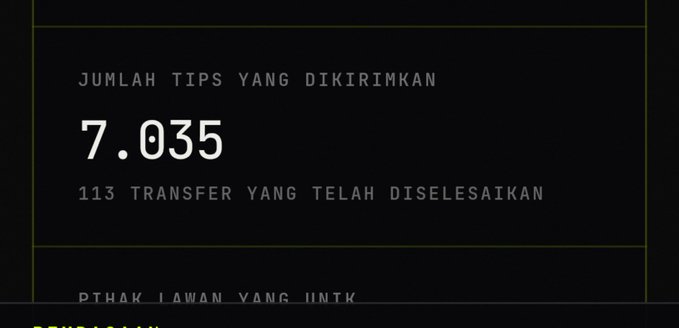 lkjhggae's tweet photo. 7.035 Tips udah saya kirim ke 113 pengguna dan masih sisa 3.833
@motiontip 
 $motion

Siapa yg belum kebagian coment @tipmotion 50 - 500 

Contoh 
@tipmotion
 100 🍖 https://t.co/M2OVIHx1M7