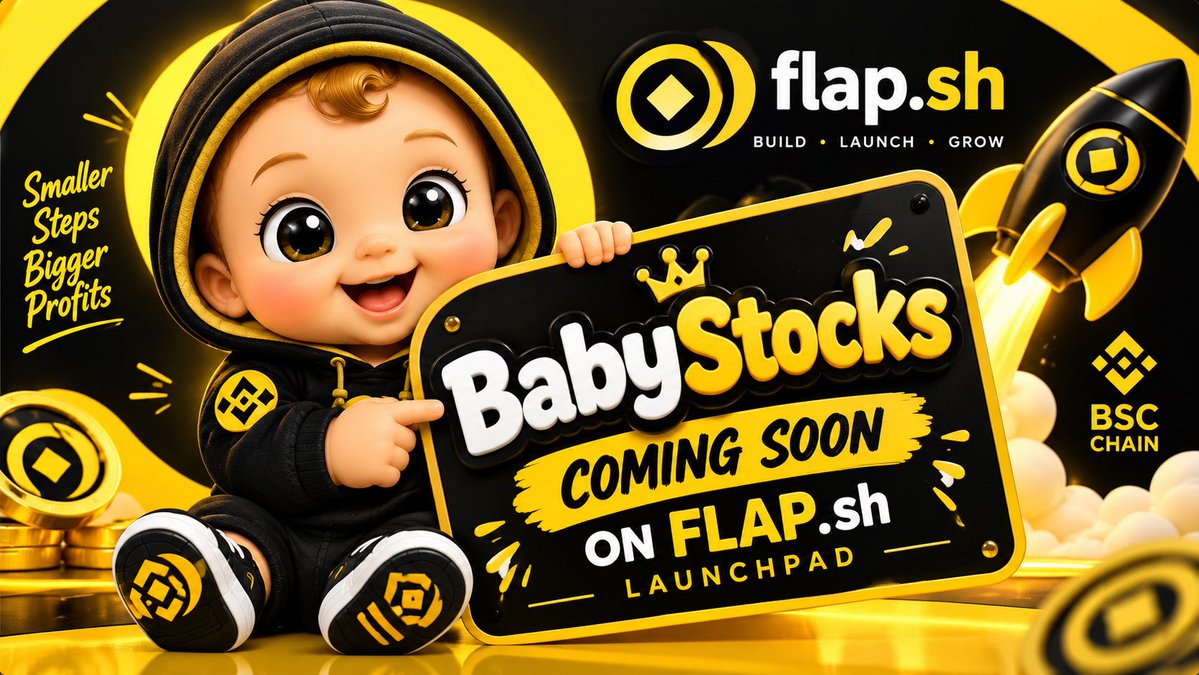 BabyStocksBNB's tweet photo. 🚀 BabyStocks $BSTOCKS

Coming soon on https://t.co/W0jNdI4msC 🐣💛
Don’t miss it — stay tuned! 🔥

#BabyStocks #BSTOCKS #Flap #BSC #Crypto #MemeCoin https://t.co/hJFqO34Q9H