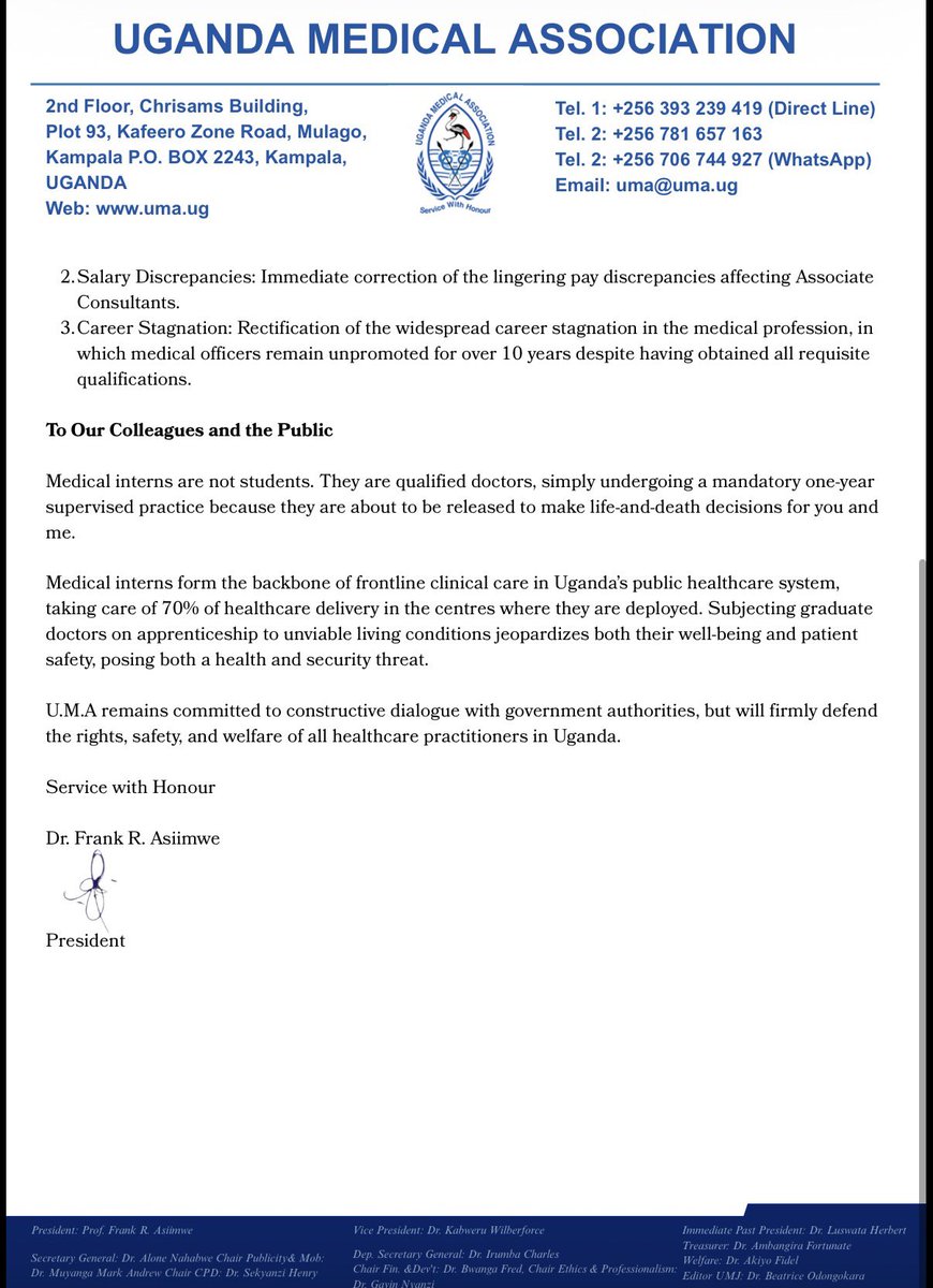 Alextumwebaze17's tweet photo. We keep pushing. 
No pay, no reporting. 
We are tired of pseudos masquerading as professionals and undermining our professions. 
Enough is enough. ✊🏾
Thank you @TheUMAofficial  and prof @RubabindaJr for standing with us up to this far.
We stay firm and united https://t.co/zPRjFLoYE8
