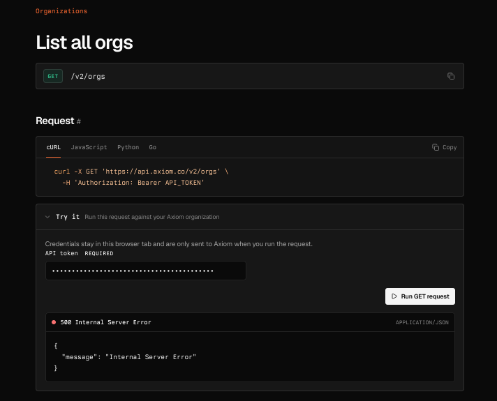 r1skdev's tweet photo. @axiomhq so i tried signing in with github now that the option has shown up and it prompted me to make a new account (i pressed on and it threw me into a new account)

my old api key also either does not work or has been nuked

seriously, what is this migration? https://t.co/Z4g2KCK8M5