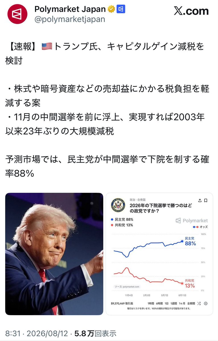 HSYNMTL's tweet photo. 【速報】#米国株 今のうちに買っとけ https://t.co/dcKwMR0pH7