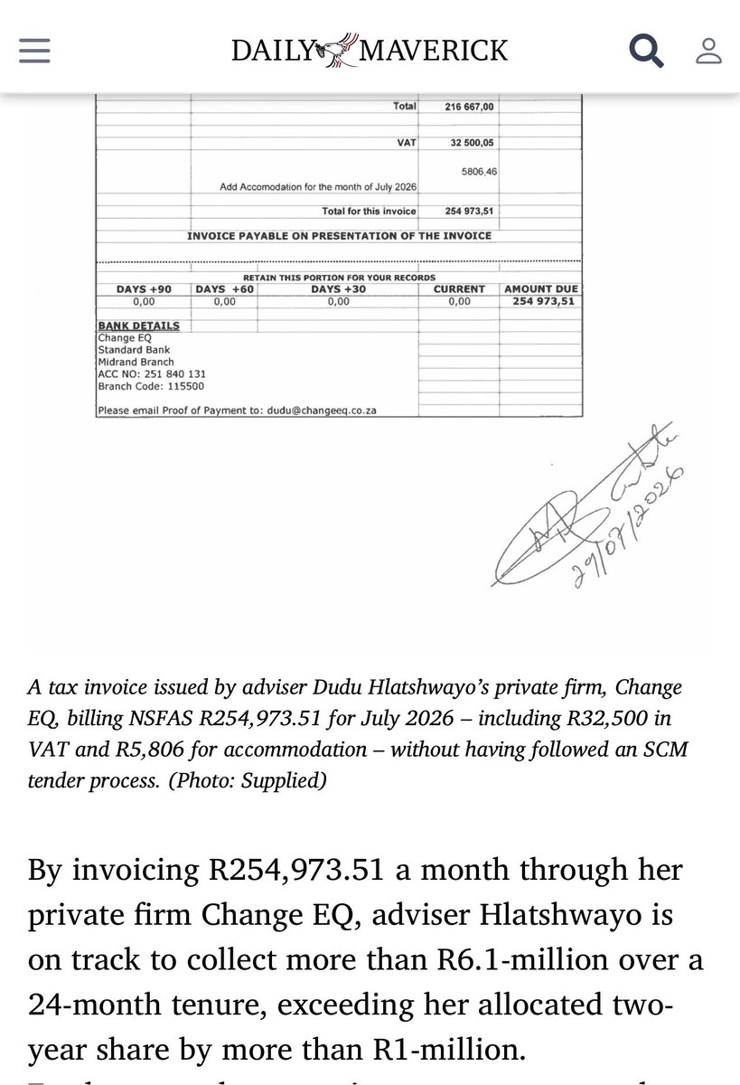 invakha's tweet photo. @pierredevos This man is doing what Nugent nailed him for. Signing things willy nilly. His signature is still all over @ButiManamela @HigherEduGovZA what have u done? #NSFAS https://t.co/KwZEeqq77Q