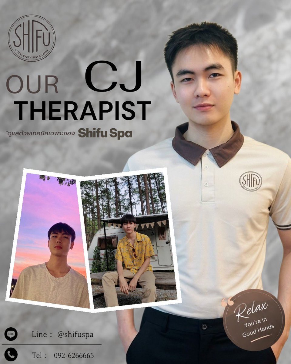 Koi_wimutt's tweet photo. ตอนนี้ผมเป็น Therapist ที่ร้าน Shifu spa เอกมัยซอย 10 ร้านน้องใหม่ ขอฝากเนื้อฝากตัวด้วยนะครับ ใครสนใจประลองฝีมือ แอดไลน์ @shifuspa ได้เลยนะฮะ รับประกันความ��ว https://t.co/WBYj2vO3pW