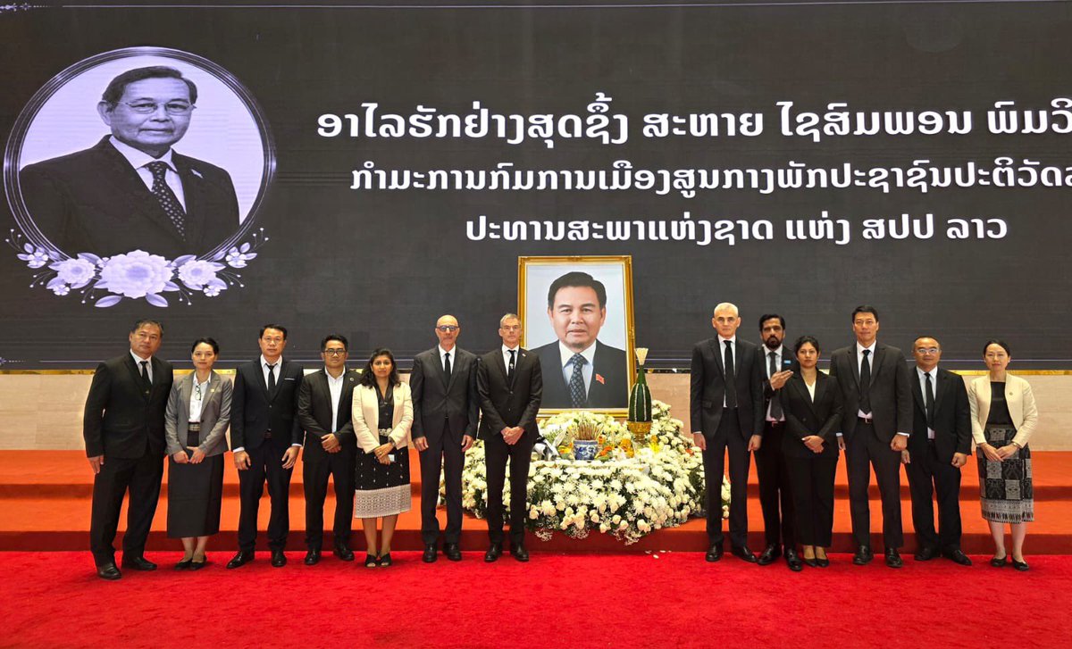 BakhodirAB's tweet photo. Yesterday @UNinLaoPDR Country Team expressed our condolences to the State, the National Assembly and the family of the late Dr. Xaysomphone Phomvihane, President of the National Assembly: Our thoughts are with the grieving family and the entire nation at this tremendous loss https://t.co/5atwOvfLyf