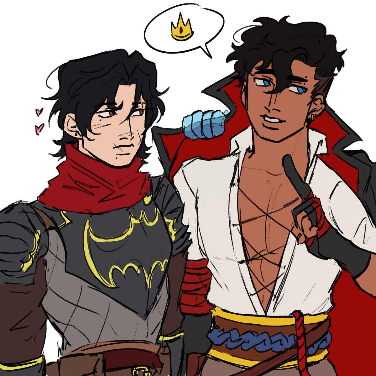 geegeeeezee's tweet photo. the tale of a knight and his sorcerer prince https://t.co/7nkQW3MZ09