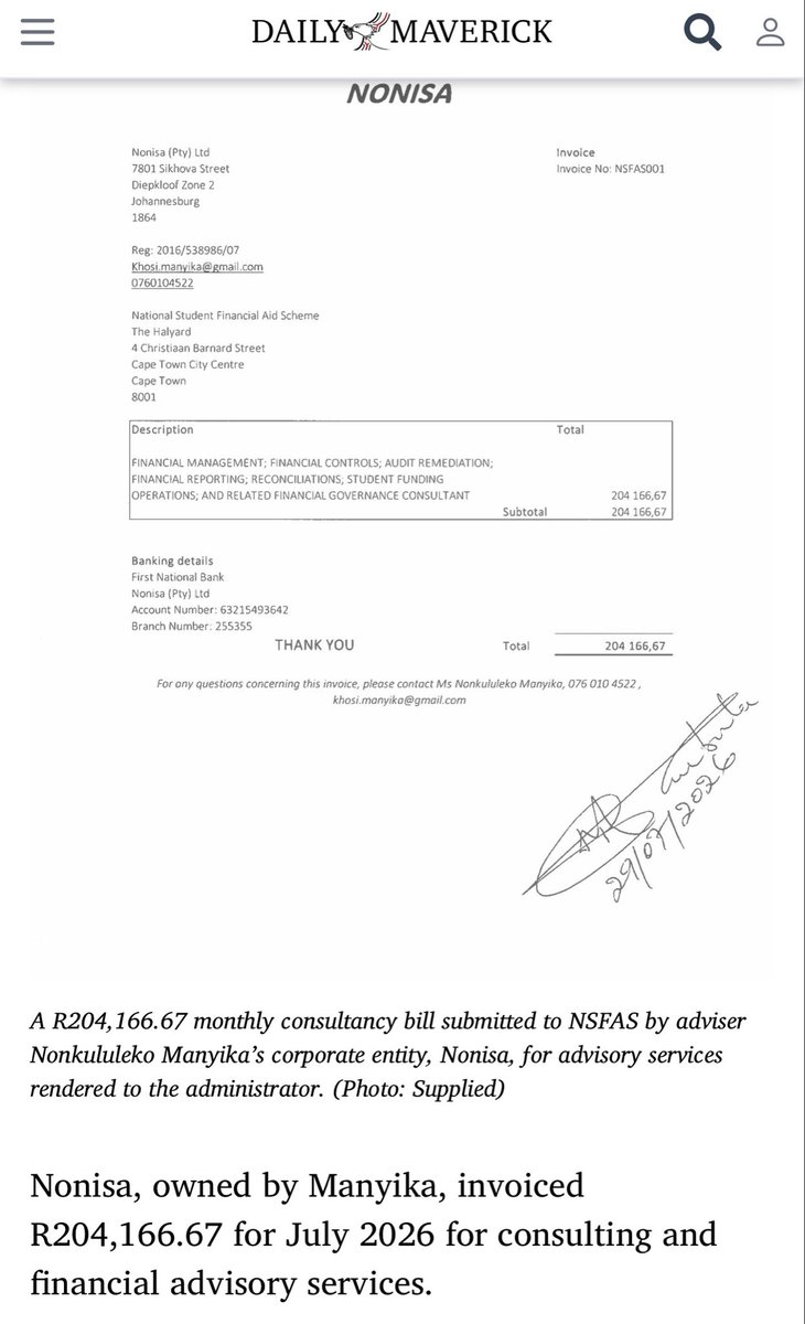invakha's tweet photo. @ferialhaffajee 7 years later this man is still signing with no care for the law and failing his fiduciary duties as it was found by Nugent.there will be a commission after this administration  #NSFAS #MadlangaCommission https://t.co/2fY90e8sAU