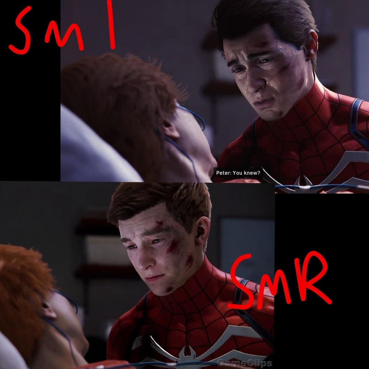 WWCOG_Podcast's tweet photo. Think we can all agree.... the moment they changed Peter Parkers face... no one cared about this character... 

He is as forgettable in Spiderman 2 as he is in the Remaster.

Peter died the moment @JohnBubniak  was let go.

And it was the worst decision @insomniacgames has made. https://t.co/D3bw3lPsXp