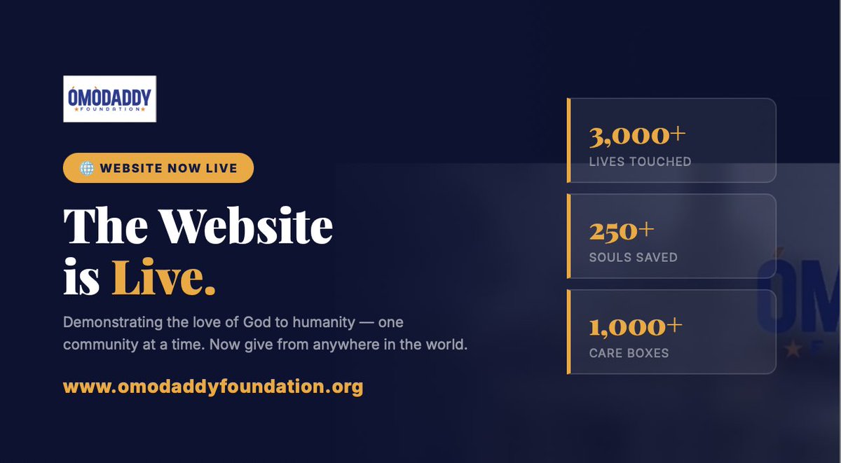 OmodaddyFN's tweet photo. 🌍 The Omodaddy Foundation website is LIVE!

Visit, connect and be part of the mission. 💛

👉🏽 https://t.co/AzKiz4sg4f

#OmodaddyFoundation #GiveBack #momsonn #Éclipse #MainaAndKingangi https://t.co/paFMgjKJjR