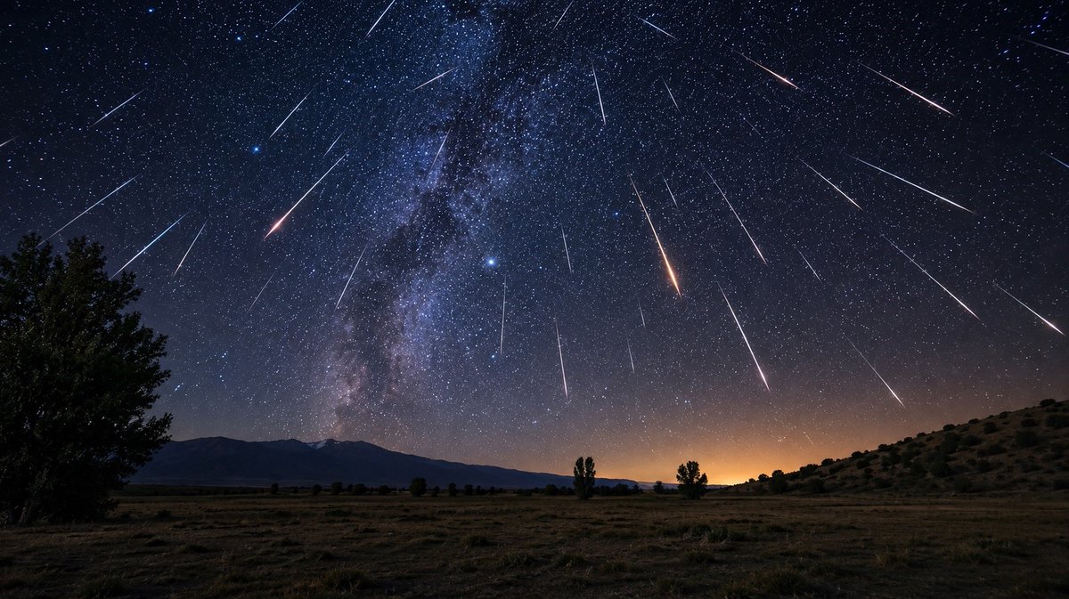 bpthaber's tweet photo. 📍 Erzincan’da uzun pozlama tekniğiyle görüntülenen Perseid meteor yağmuru. https://t.co/1l8UdF678s