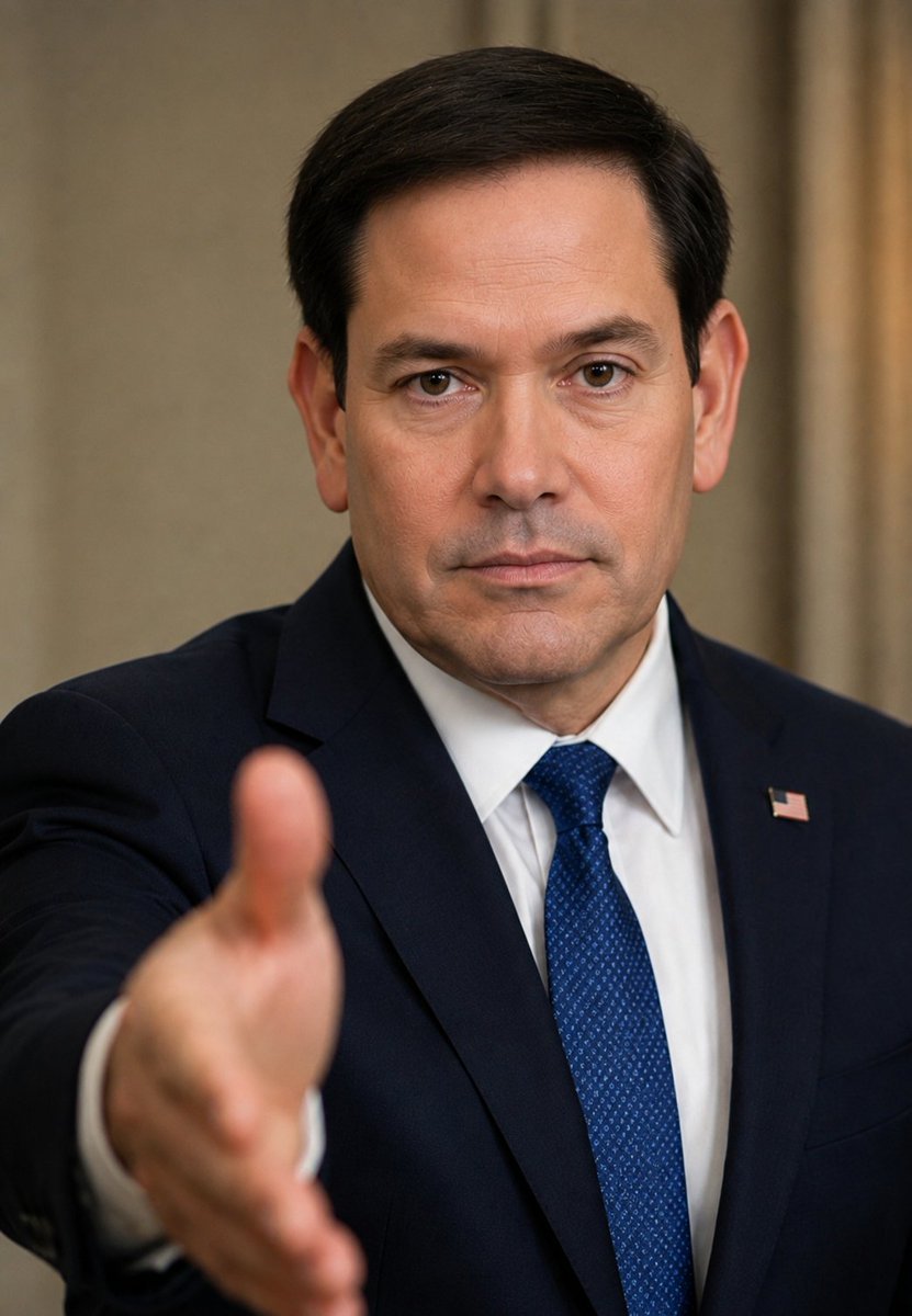 MelGibso1's tweet photo. If you get a chance to meet PM Marco Rubio, would you shake hands with him ???

1 - ○ Yes
2 - ○ No https://t.co/XLEpCcVsbt