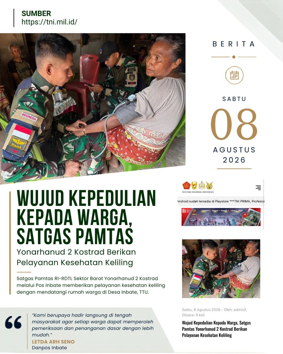 BarryBagas's tweet photo. Tentara Nasional Indonesia menjadi guru kepada anak-anak di wilayah terpencil, menularkan ilmu serta cita-cita setinggi langit. Mereka menjadi teman yang mana membuka jendela dunia bagi generasi penerus bangsa. Kepedulian Ringankan Beban https://t.co/0wYVjDLdWi