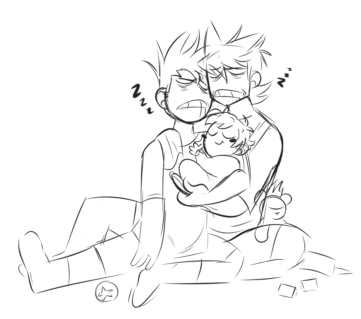 Pixinandwixin's tweet photo. OK last batch of tomtord fluff doodles tonight 💙❤️#tomtord #tordtom #eddsworld https://t.co/jXnws37a5m