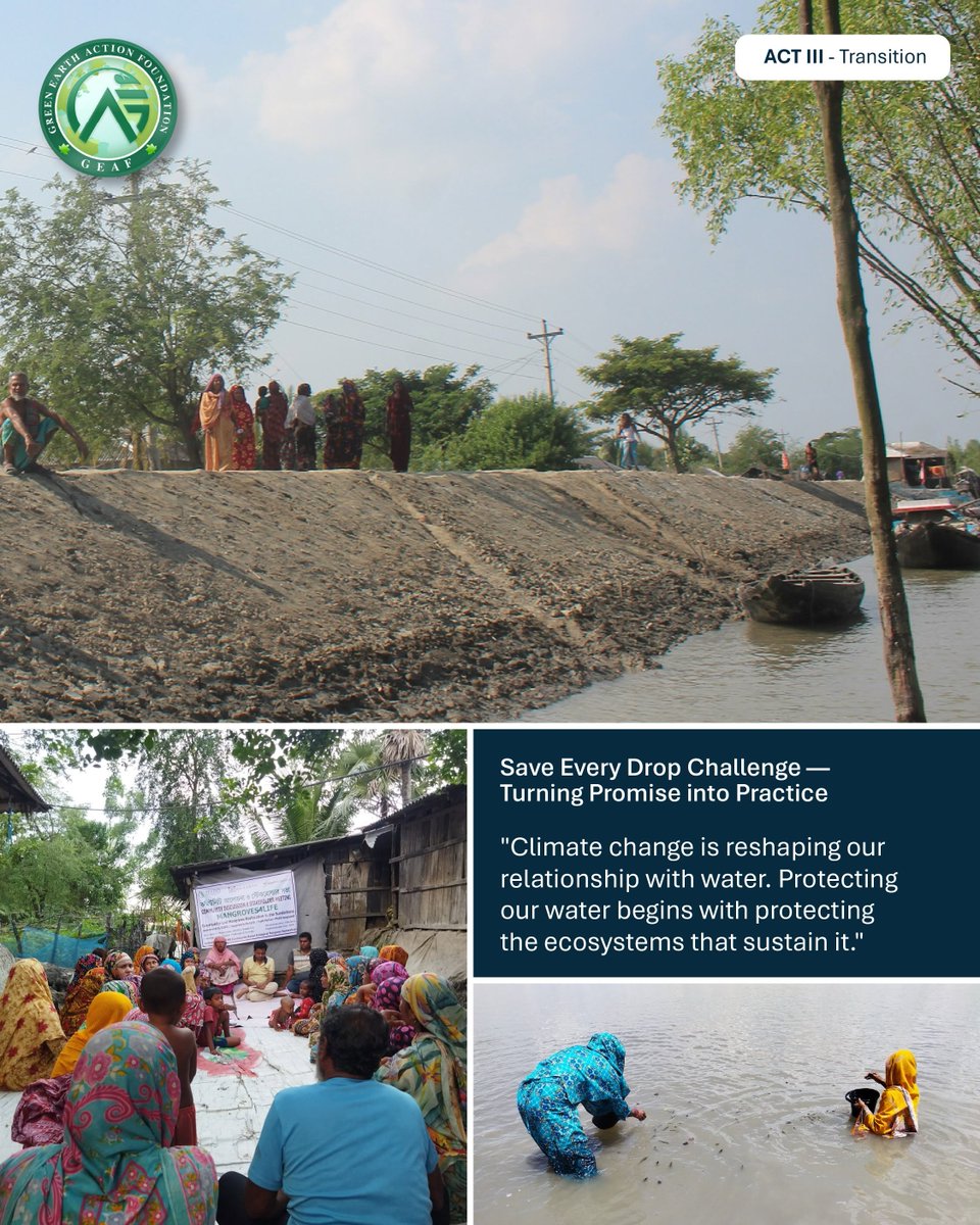 Tapas_Mollick's tweet photo. Honoured to see Gabura’s coastal communities featured by @geaffoundation through the #SaveEveryDropChallenge.

Protect water. Protect nature. Turn promise into practice.

Proud to be a GEAF Ambassador, Cohort ’26.

#SaveEveryDrop #ClimateAction https://t.co/D24zAIv9Ox