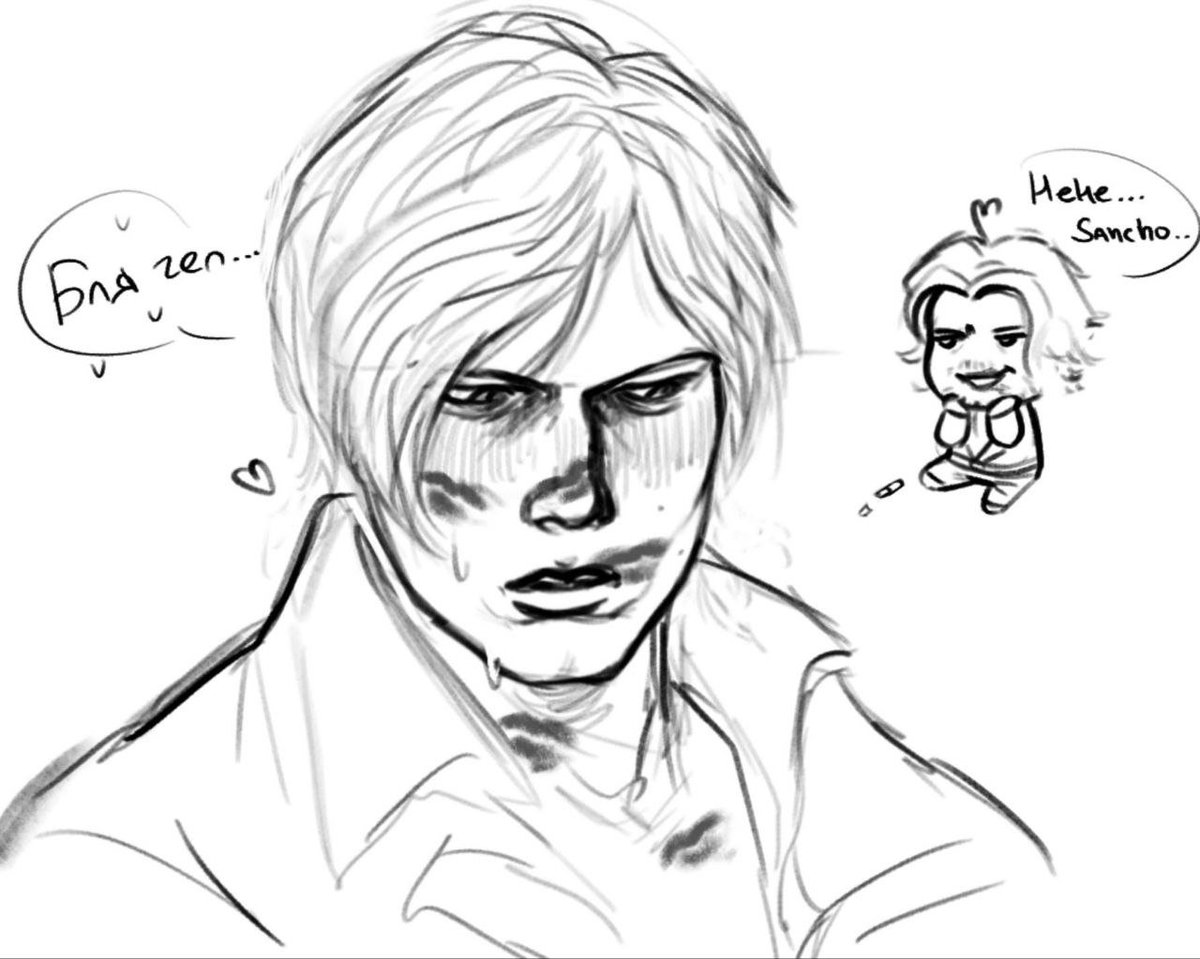 ZCheffrey's tweet photo. #serennedy doodles! 

#residentevil #re4 #leonkennedy #luisserra #fyp #fanart https://t.co/4ZKkvSRdXo